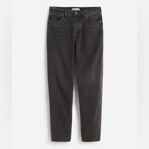 Madewell darted barrel leg jeans in grey olenda wash size 26